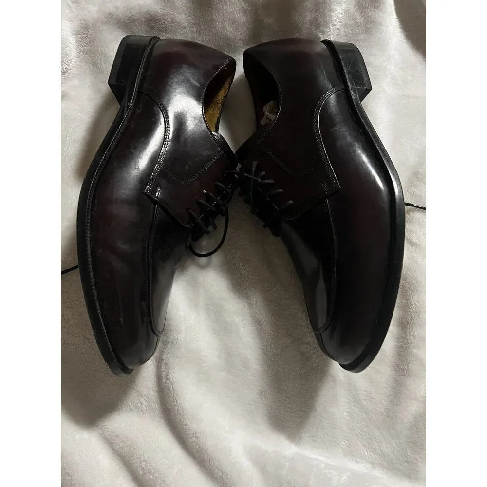 Cole Haan Men's NikeAir Split-Toe Derby Mahogany Leather Dress Shoes Size 10‎ M